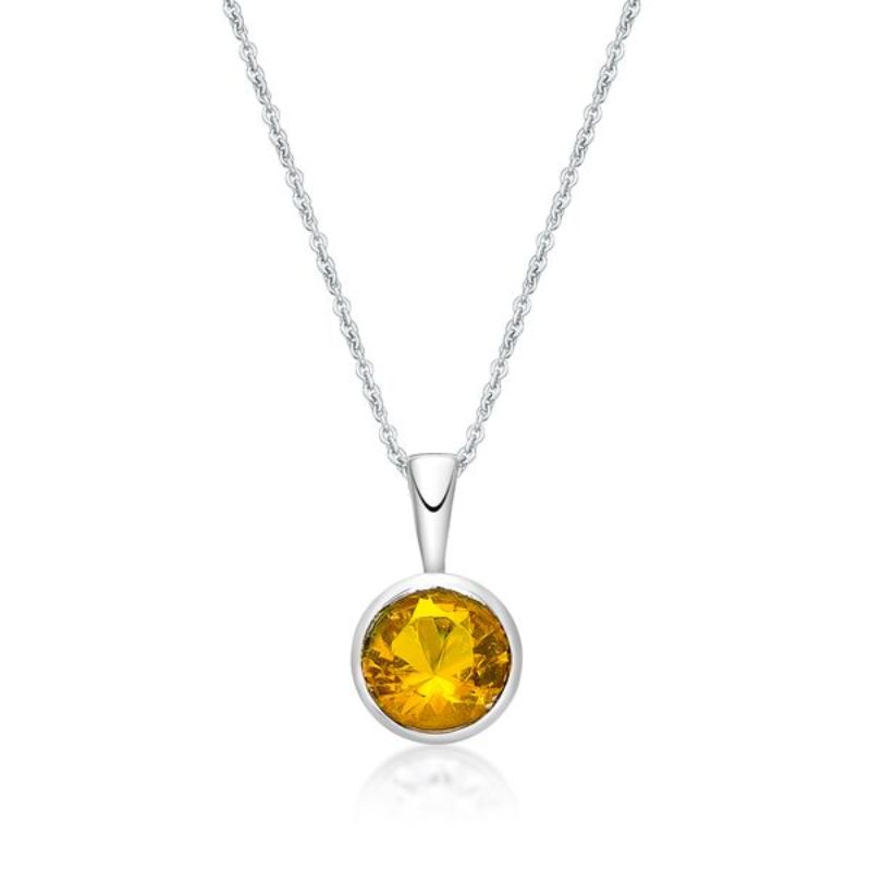 Picture of NOVEMBER, 5mm BEZEL PENDANT with CHAIN